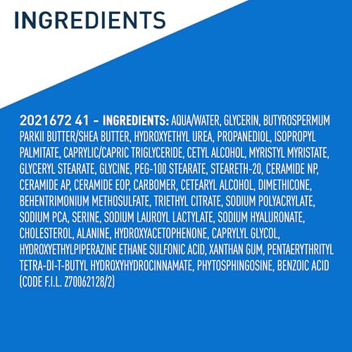 CeraVe Intensive Moisturizing Cream, Body Moisturizer With Shea Butter, 72H Hydration + Skin Barrier Repair, Fragrance-Free Body Lotion For Extremely Dry Skin, 19oz | Packaging May Vary