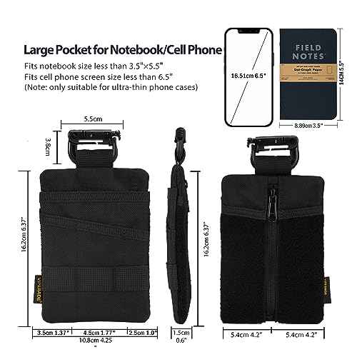 VIPERADE VE23/24/25 EDC Organizer, DIY Patch Pocket Organizer for Men, Multitool Pouch for EDC Gears