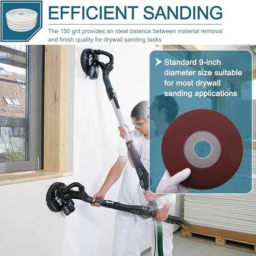 Drywall Sander Pad 150 Grit 5 Packs for Porter-Cable Drywall Sander