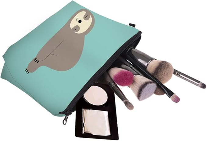 Deanfun Makeup Case Small, Cosmetic Zipper Bag Waterproof for Purse Mini, Women Cute Traveling Accessories Pouch for Ladies Thanksgiving Christmas Gifts(Marine Animal D2-51806)