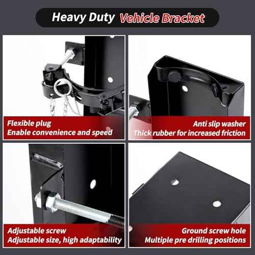 ?????????????? Heavy Duty Fire Extinguisher Bracket, Fire Extinguisher Mount St12 Steel, Fit 10 Lb Dry/5 Lb Co2 Extinguisher for School Vehicle Boat Truck Replace amerex 809, 3-Yr Service