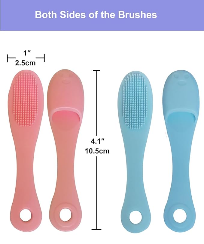 9-in-1 Face Scrubber Face Cleaning Brushes Super Soft Silicone Cleanser Brush and Facial Cleansing Massager Brush Face Cleansing Brush Set