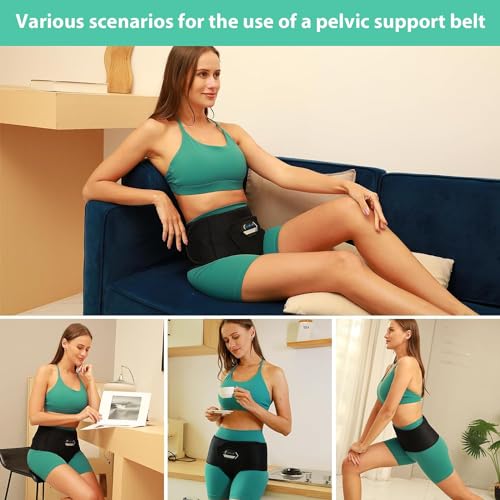 Pelvic Support Belt Pregnancy Belly Band with Groin Straps Uterine Prolapse, Vulvar Varicosities, Postpartum, and Symphysis Pubis Dysfunction Pelvic Floor Support, Prolapse, Hernia (X-Large)