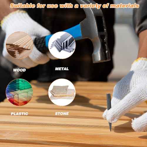 4PCS Nail Punch and Center Punch Set Nail Driver Tool Hardened Cr-V Steel Knurled Grip Punches Set 1/32", 1/16", 3/32" Nails Setter & 1/8" Center Punches Tool for Metal, Wood, Plastic