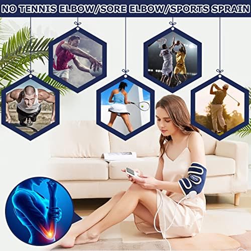 CAMECO Heated Elbow Wrap for Pain Relief, Electric Arm Heating Pad for Tendonitis, Tennis Elbow & Arthritis, Dry Heat Therapy Brace, Auto Shut Off & 86℉-158℉ Adjustable for Leg, Knee, Men & Women