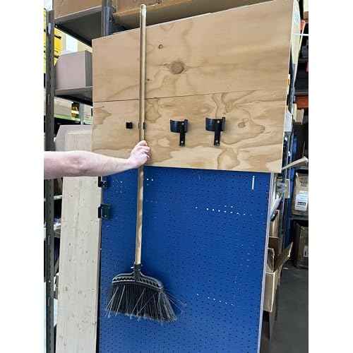StealthMounts Mop Broom & Yard Tool Holders -10 Pack | Mop and Broom Holder Wall Mount | Broom Hanger Wall Mount