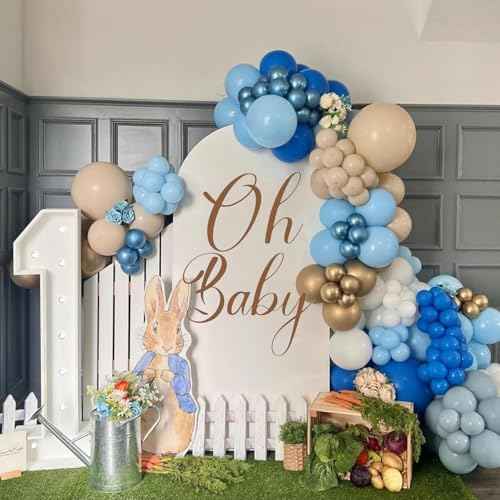 Oh Baby Wall Sticker, Baby Shower Party Decal Sign, Gender Reveal Party Decorations, Arch Decor Party Decorations Vinyl Stickers for Backdrop Party Supplies