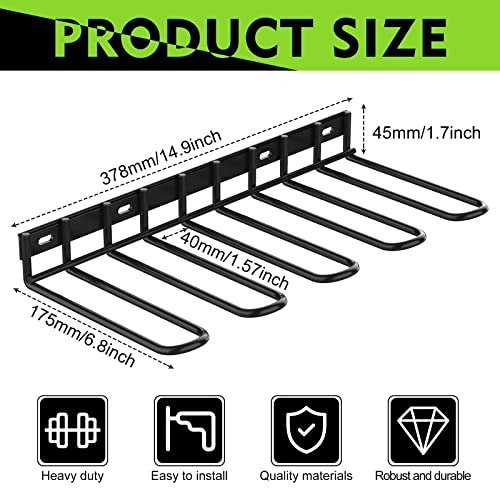 2 Pack Power Tool Organzier Wall Mount, Thicked Heavy Duty Drill Holder, Drill Storage Rack Organizer for Dewalt Milwaukee Ryobi Cordless Tools