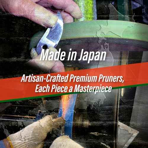 SUIZAN Bypass Pruning Shears 8¡± - Professional Japanese Hand Pruners Garden Scissors Gardening Tools