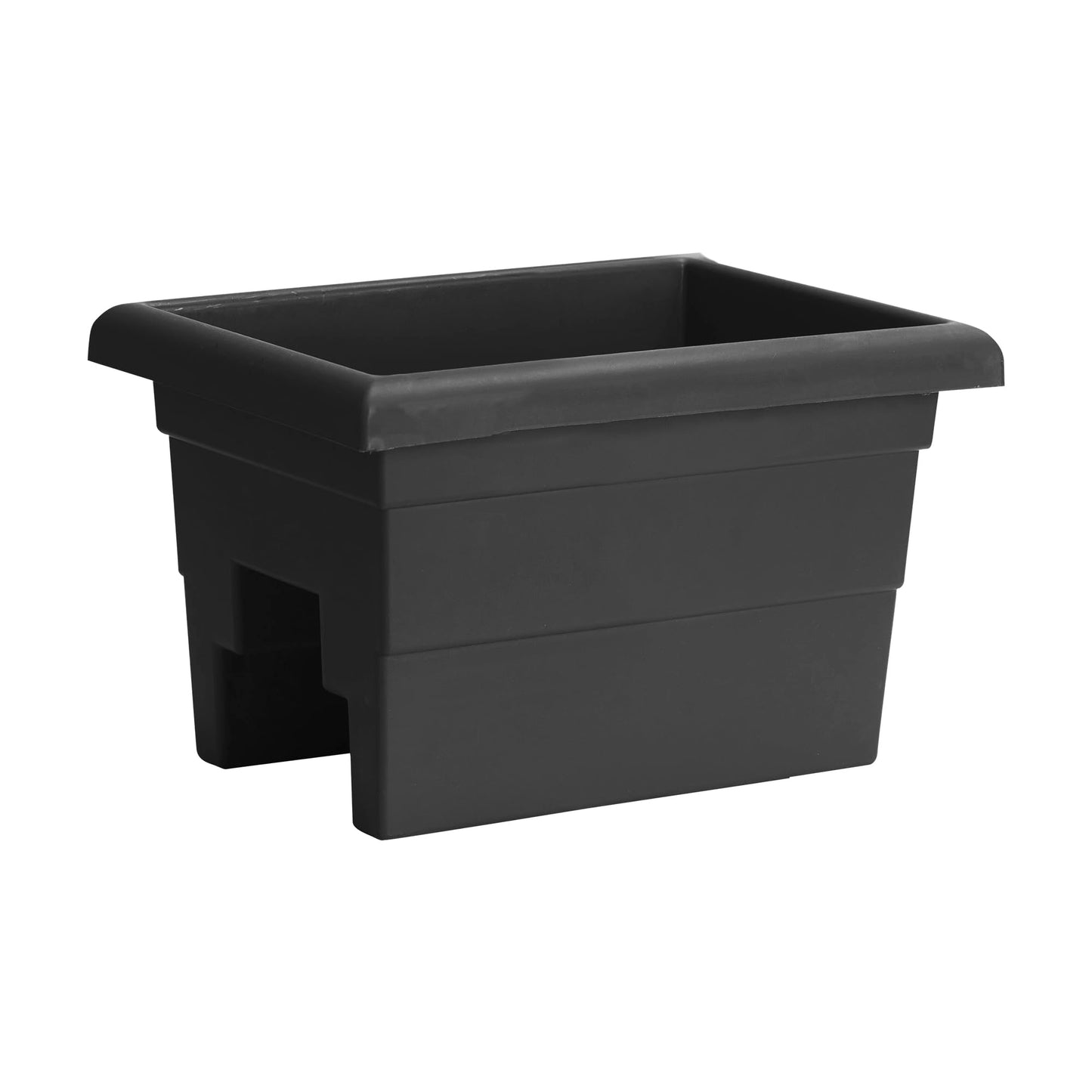 Root & Vessel Countryside Rail Planter, Black, 16"