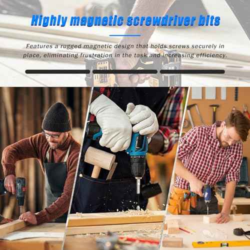 6 Pack High Magnetic Screwdriver Drill Bit Set, k5 Anti Slip bit, Electric Precision Screwdriver Set, 25 50 65 70 90 150mm
