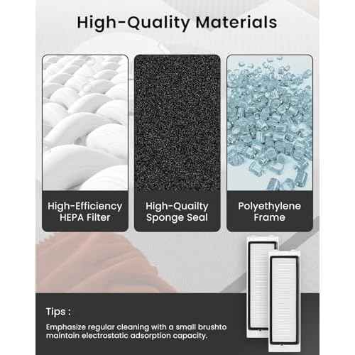 4Pack Filter Replacement Parts Compatible with Roborock QRevo Robot Vacuum Cleaners, High-Efficiency Filters Replacement Parts