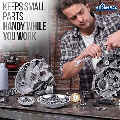 ehomeA2Z Magnetic Bowl 6" Inch, Ideal At Garage, Home, Construction For Wrenches, Bolts, Nuts, Small Parts (6"Inch Magnetic Bowl 1Pc)