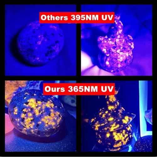 30W 365nm UV Flashlight USB Rechargeable UV Light High Power Black Light Flashlight for Pet Urine Detection, Resin Curing, Minerals, Blood tracking, Scorpion, Rockhounding,Yooperlites,A/C Leak Detect