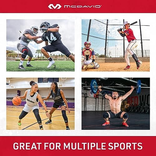 McDavid Elbow Compression Sleeve, Breathable relief from Arthritis, Bursitis, Tendonitis, Golfer’s elbow and Tennis elbow, Includes Single Sleeve