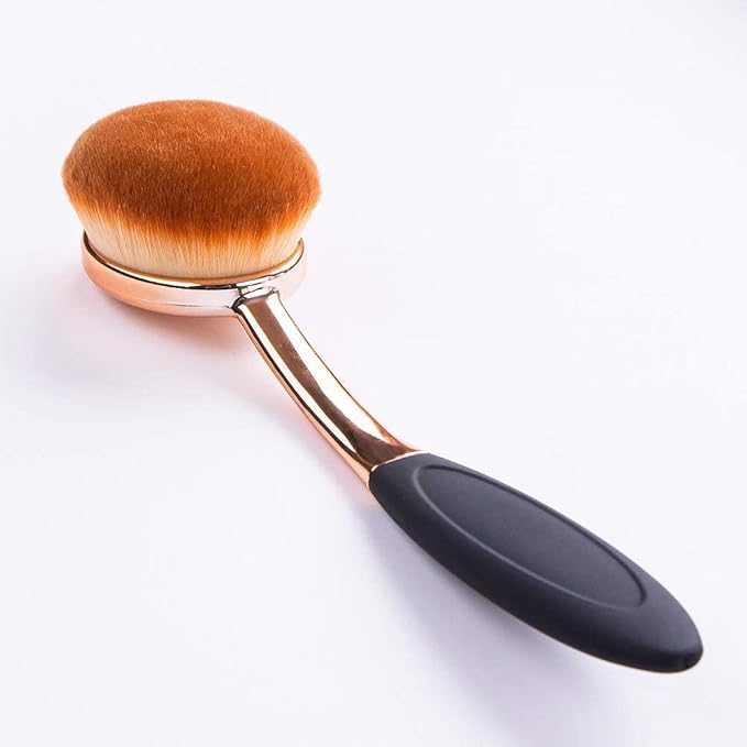 Yoseng Sunscreen Brush for Face Kabuki Brush Sunscreen Applicator for Kids with Cover Foundation Makeup Brushes for Liquid Foundation Powder Cream Contour Buffing Stippling Blending-Medium