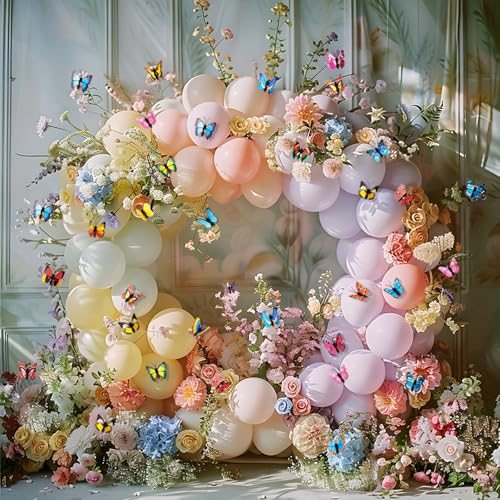 3D Butterfly Wall Decor 500 PCS, 5 Styles Butterfly Wall Decals Removable Mural Stickers for Home Room Bedroom Nursery Decor