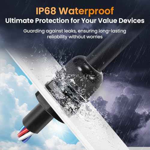 QILIPSU 50pcs 3/4" NPT Cable Gland Waterproof IP68 Nylon Cable Pass Through Cord Grip Connector Strain Relief Wire Grommet