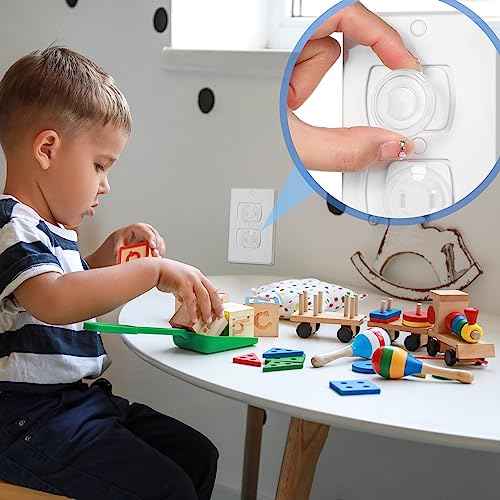Thyle 750 Pcs Outlet Covers Bulk Child Baby Proofing Plug Covers for Electrical Outlets Easy Install Socket Sturdy Safe Secure Baby Proofing Kit for Home Office Bulk