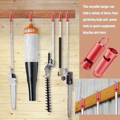 5 Pack Garage Storage Hooks Attachment Compatible with Milwaukee M18 / Wall Mount Utility Hooks/Attachment for Garage, Shed, Car, House, Storeroom, Basement£¨Red£©
