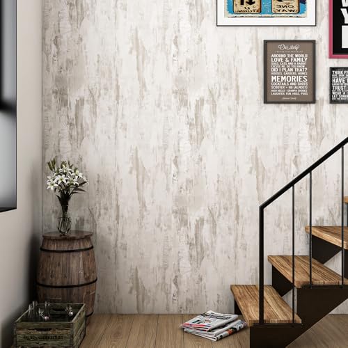Thick Beige Concrete Wallpaper Peel and Stick Beige Contact Paper for Bedroom Removable Cement Wallpaper Self Adhesive Vinyl Faux Concrete Contact Paper for Walls Kitchen Farmhouse 17.7"x80"