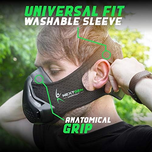 NEXTGEN Breathing Workout Mask - Enhance Stamina & Endurance | 24-Level Adjustable Airflow for Optimal Lung Performance | Elevate Cardio & Gym Training for Men (Beige Camo)