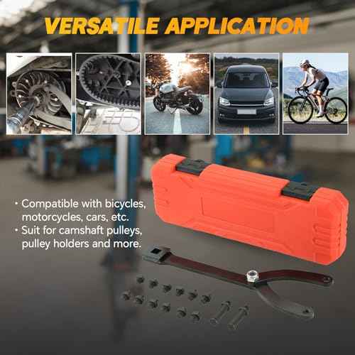 Variable Pin Spanner Wrench | 15 Pack Adjustable Cylinder Spanner Wrench Set with Pins 1/2" Drive Ratchet Fan Clutch Pully Holder Wrench Kit 1-1/4 Inches to 5 Inches