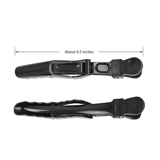 10 Pcs Hair Clips for Women Ã¢ÂÂ Alligator Styling Sectioning Clips Professional Barber Clips of Salon (Black)