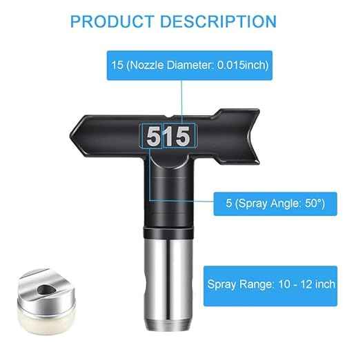 High Pressure 515 Airless Spray Nozzle,Spray Tips for Airless Spray Guns and Airless Paint Sprayers£¨1 Set£©