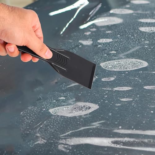 10pcs Plastic Putty Knife, Black Flexible Putty Scraper Wall Scraper Accessory for Repair Spackling Patching Plastering and Painting
