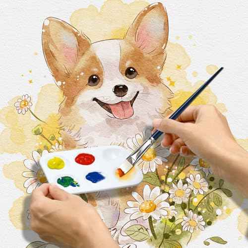 Paint Tray Palettes Plastic Paint Pallets for Kids or Students Watercolor Palette Painting Tray for Painting Party, DIY Craft and Art Painting (50)