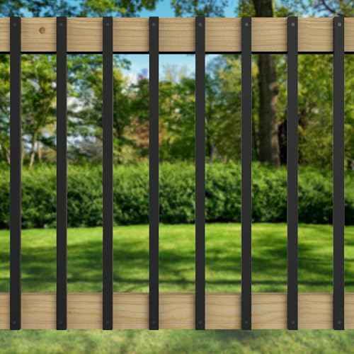 25 Pack Deck Balusters 32'' Rectangle Staircase Baluster, Black Metal Deck Spindle and Stairs Railing,Hollow Rectangle Deck Balusters for Deck Railing Porch