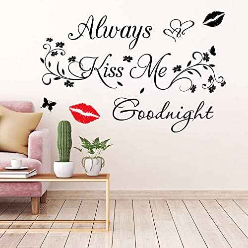 Aeways Kiss Me Goodnight Wall Stickers Decals Wall Decor Home Decorations