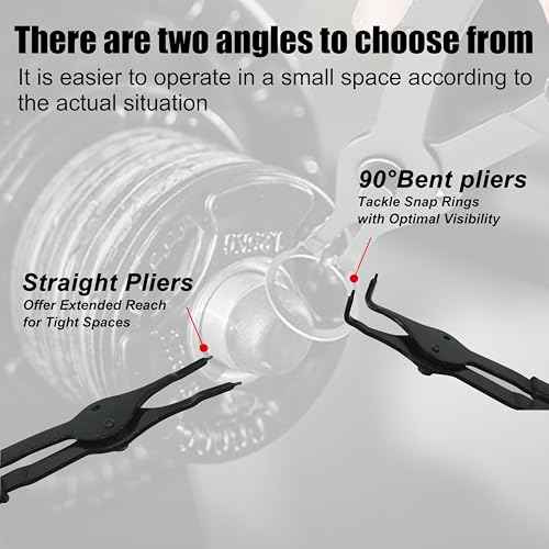 SGT Snap Ring Pliers Set,10 Pcs Internal & External Circlip Pliers With Bent & Straight Pliers,Heavy Duty Removal Tool,Include Hook, Pick,Storage Case and Gloves