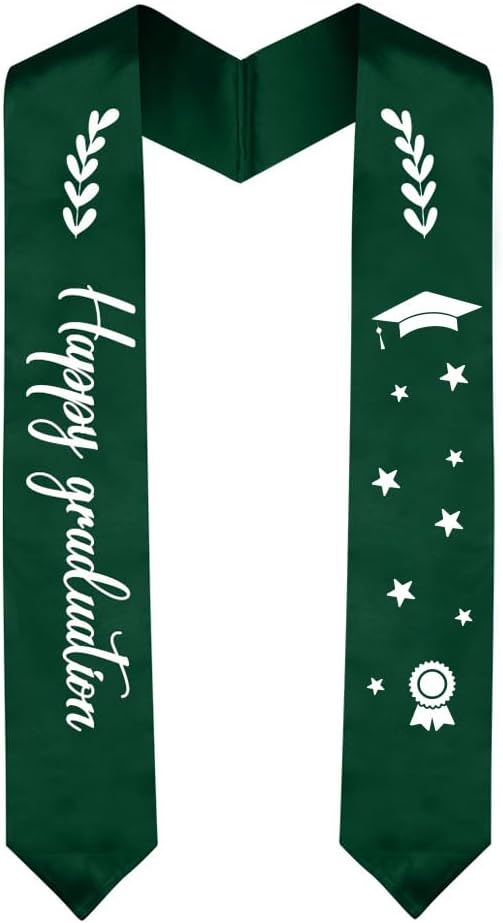 Graduation Stole Graduation Sash Unisex Adults Class of 70'' Stoles for Academic and Choral Ceremony