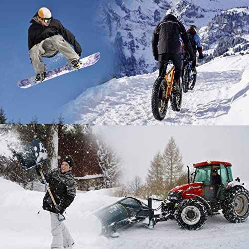 SKYDEER 100% Full Grain Deerskin Leather Winter Gloves for Men, Warm Work Gloves, Thermal Insulated Truck Driving Gloves