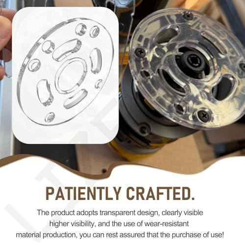 DNP613 Router Sub Base for DE-WALT 20V Compact Routers, Replace DNP613, Fits Model DCW600B, DWP611, DWP611PK More, Round