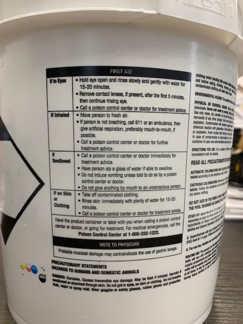 In The Swim 3 Inch Stabilized Chlorine Tablets for Sanitizing Swimming Pools - Individually Wrapped, Slow Dissolving - 90% Available Chlorine - Tri-Chlor - 10 Pounds