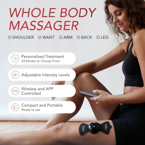 VPOD Wireless TENS Unit - EMS Muscle Stimulator for Pain Relief Therapy with 24 Modes - TENS Massager Electric Stimulation Machine for Sciatica, Back, Neck - FSA/HSA Eligible