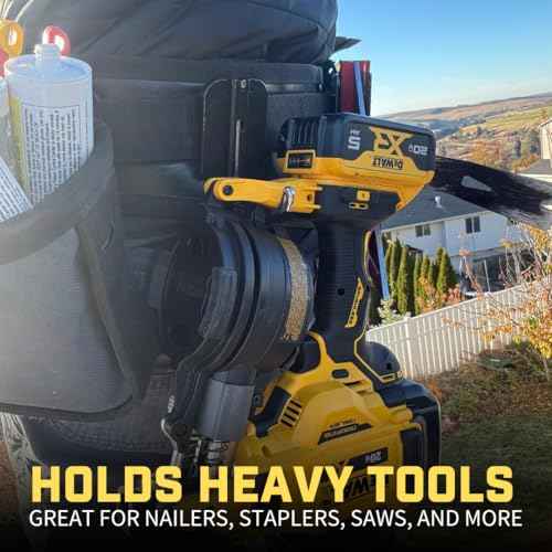 Holstery HookMaster | Tool Belt Utility Hook Holster - Heavy-Duty Steel Swivel Hook Holder - All Metal