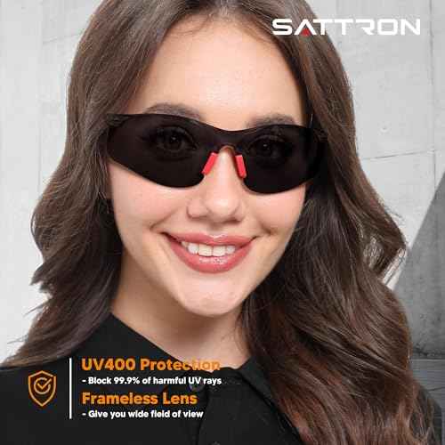 Safety Glasses Tinted 12 Pack, Protective Eyewear for Men Women UV Protection ANSI Z87.1, Safety Sunglasses Bulk Scratch Impact Resistant Eye Protection with Nose Pads for Construction Work Smoke
