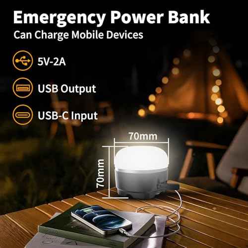 1000LM Camping Lantern Rechargeable, 11 Light Modes with RGB Color Changing Camping Lights, Portable Tent Light with Magnetic Base, Waterproof Emergency Hanging Light for Hurricane, Home, Camping