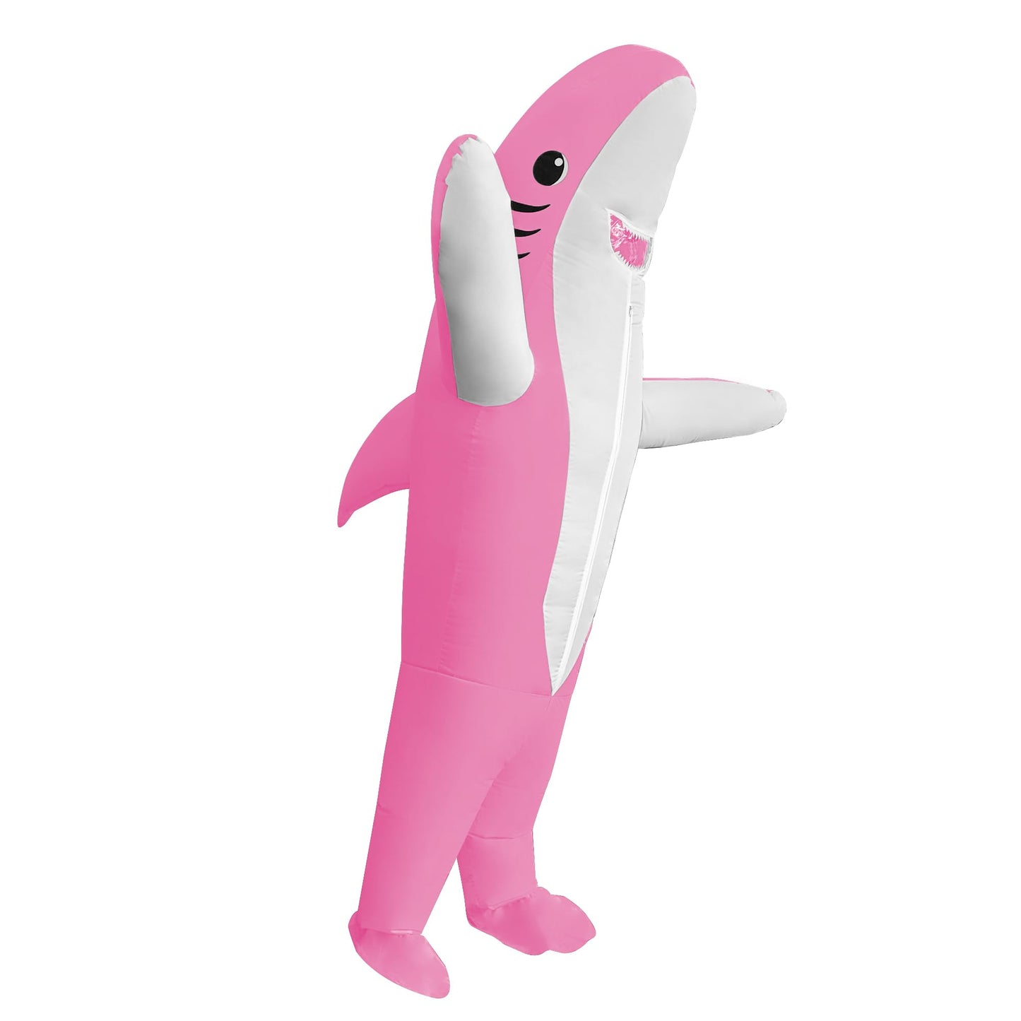 DeHasion 2 Packs Inflatable Animal Costume Halloween Costume Christmas Blow-Up Costume for Adult/Christmas/Birthday Party (Blue/Pink Shark)
