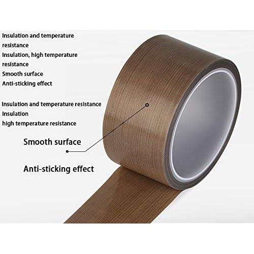 PTFE Adhesive Teflon Tape 1/2Inch x 30 Foot High Temperature Tape for Weston,Seal A Meal, Cabellas Vacuum