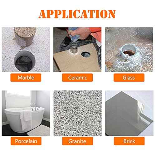 1/4" / 6mm Diamond Hole Saw Drill Bits, Glass Tile Hole Saw - Pack of 15