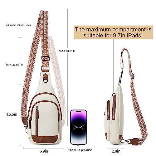 CLUCI Crossbody Bags for Women Men,Leather Sling Bag Cross Body Backpack for Woman Gifts for Women Birthday Unique