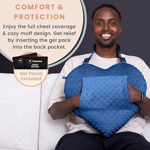 MOYOAMA Open Heart Surgery Pillow for Heart Surgery Recovery Gifts - After Bypass Surgery Must Haves, Gifts for Chest Surgery Recovery, Seatbelt Pillows for Post-Surgery, Shock Absorbing Chest Pillow