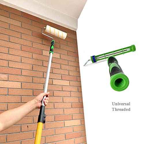 Paint Roller Frame for General Core Roller Covers, 9-inch Non-Slip Roller Frame, Soft Grip Threaded Roller Handle