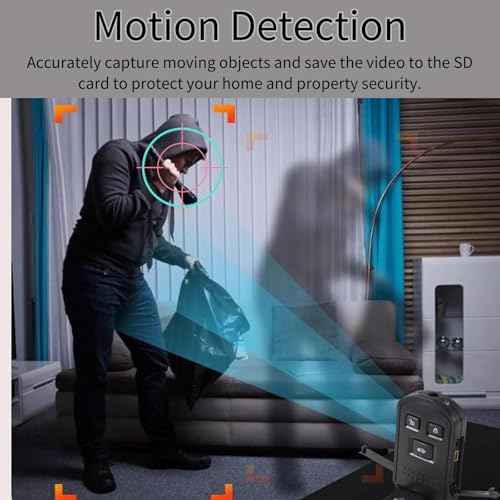 Hidden Camera Car Key - Portable Spy Camera Mini HD 1080P Nanny Cam Hidden Keychain Camera with Night Vision, Motion Detection£¬Loop Recording -Surveillance & Security Cameras