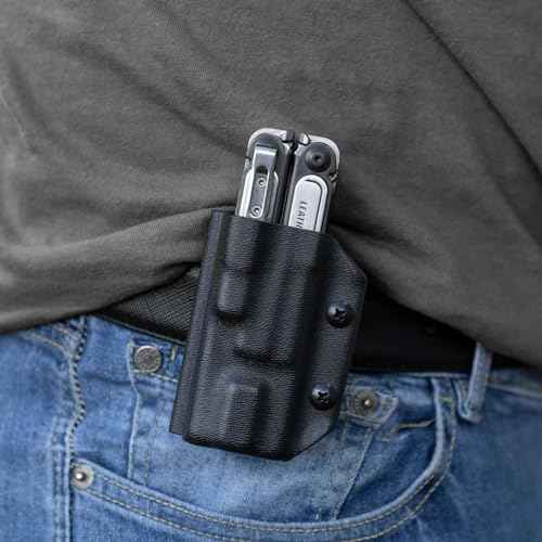 Clip & Carry Kydex Multitool Sheath for the LEATHERMAN Arc - Made in USA - Multi Tool Holder Holster - Black